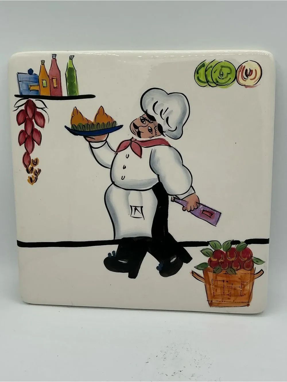 CHEZ PHILIPPE BLANCA Wall hanging HAND PAINTED